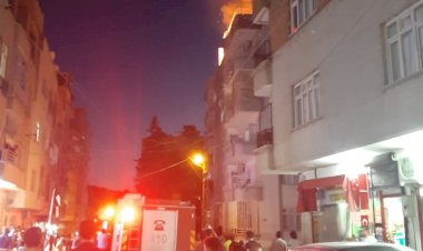 Nizip'te Eşi ve çocuklarını rehin alıp, evini yaktı