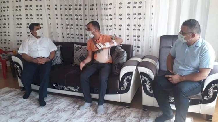 Piyade Uzman Çavuş Salih Bilbay'a ziyaret