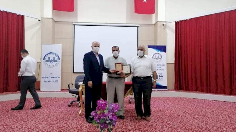 Il müftüsü dr. Hüseyin hazirlar ilçemizde aylik mutad toplantiya katildi