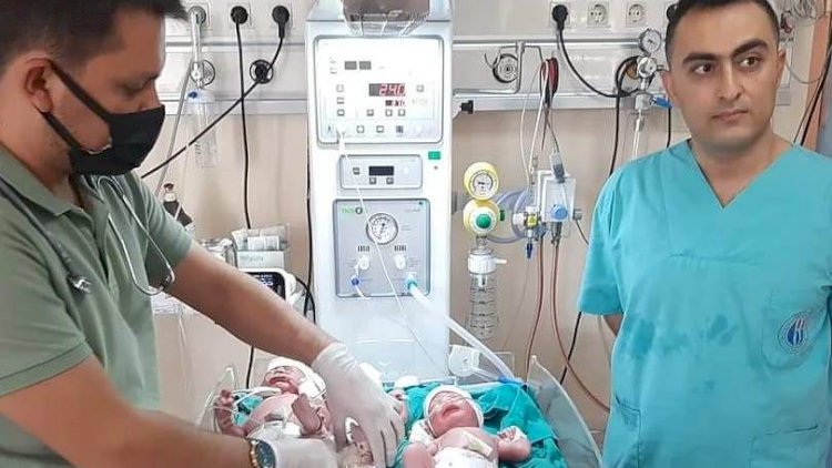 Nizip’te 4 ayda 2. Kez 3’üz bebek sevinci Nizip’te 4 ayda 2. Kez 3’üz bebek sevinci