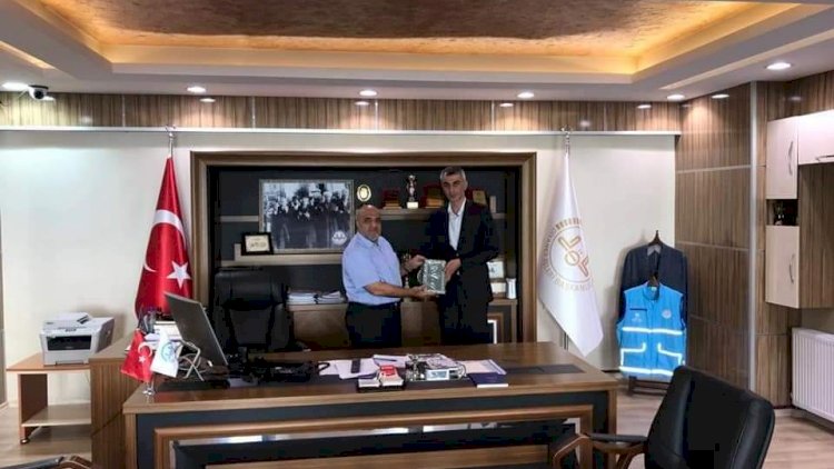 Emniyet Müdürü Yaman'dan İlçe Müftü Çiftçi'ye veda ziyareti