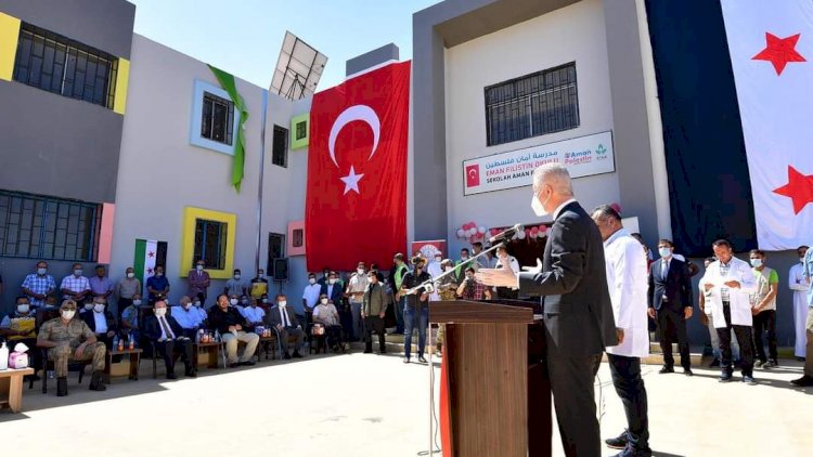 Cerablus Eman Filistin okulu açıldı* Cerablus Eman Filistin okulu açıldı*