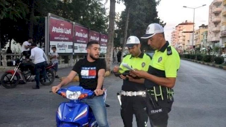 Nizip'te motosiklet denetimi