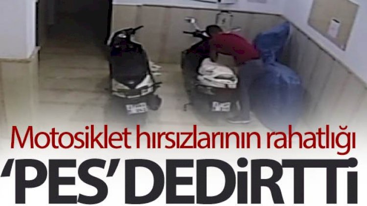 Nizip’te motosiklet hırsızları iş başında!