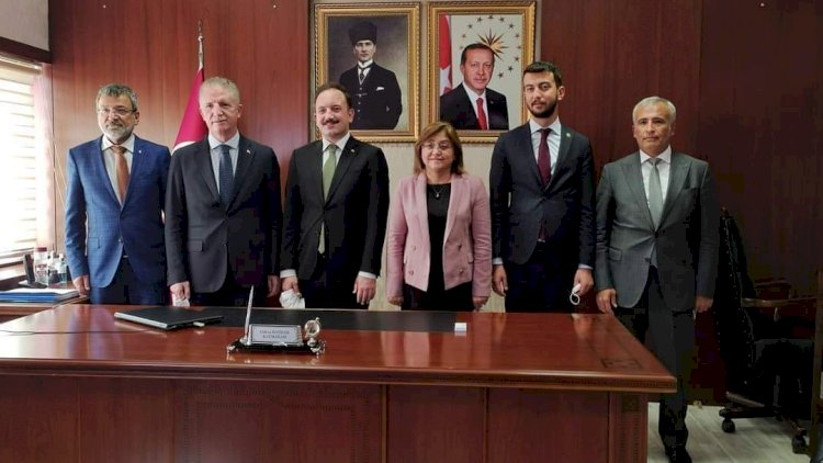 Vali Gül, Başkan Şahin'den, Karkamış Kaymakamlığına Ziyaret