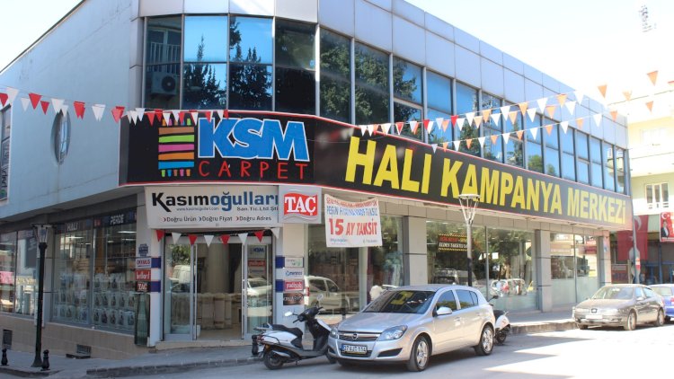 Ksm carpet hali ve perde mağazasinda kampanya