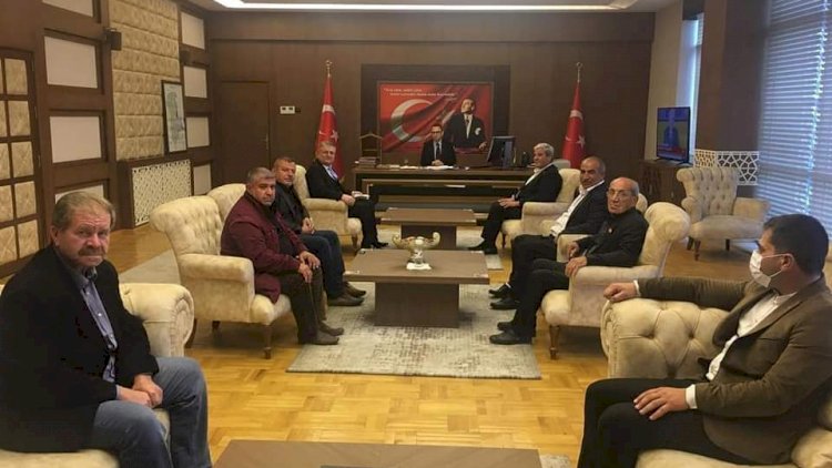 MHP'den Kaymakam Çağlar'a hayırlı olsun ziyareti