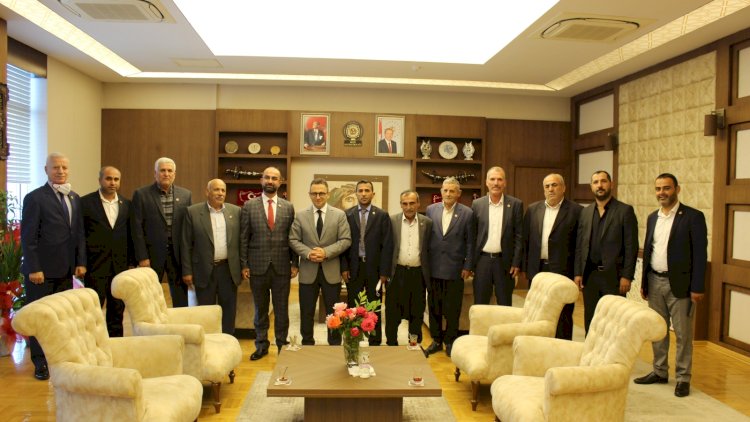 Muhtarlardan Kaymakam Çağlar'a Hayırlı Olsun Ziyareti