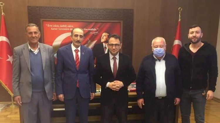 Büyük Birlik Partisinden, Kaymakam Çağlar'a hayırlı olsun ziyareti Büyük Birlik Partisinden, Kaymakam Çağlar'a hayırlı olsun ziyareti