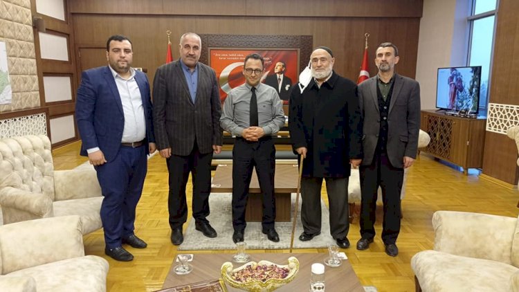 Kaymakam Çağlar’a hayırlı olsun ziyareti Kaymakam Çağlar’a hayırlı olsun ziyareti