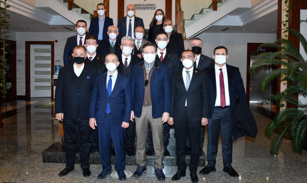 NTO Başkanı Özyurt TOBB Başkanı Hisarcıklıoğlu ile Rektör Dereli'yi Ziyaret Etti