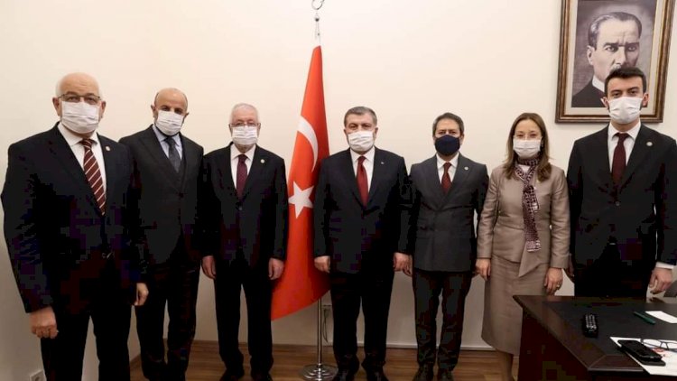 Başkan Sarı’dan Bakan Koca ve Milletvekili Şahin’e teşekkür Başkan Sarı’dan Bakan Koca ve Milletvekili Şahin’e teşekkür