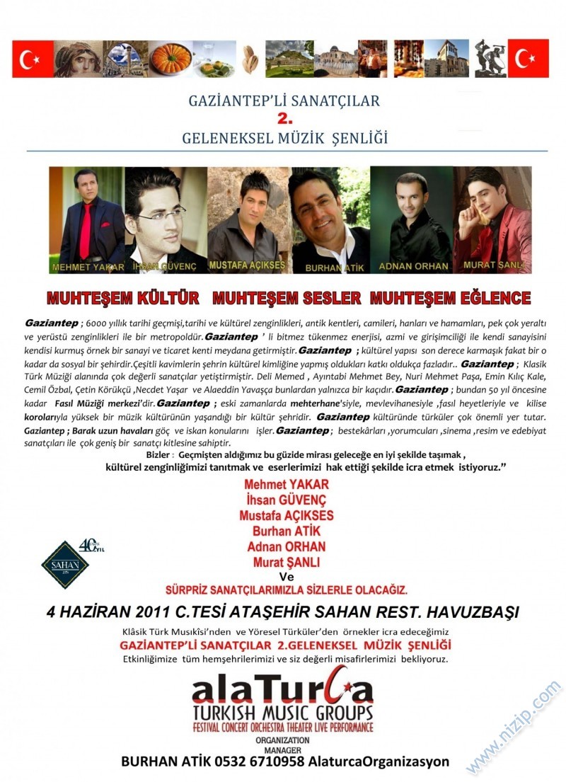 BURHAN ATİK /GAZİANTEP'Lİ SANATÇILAR 2.MÜZİK ŞENLİĞİ 