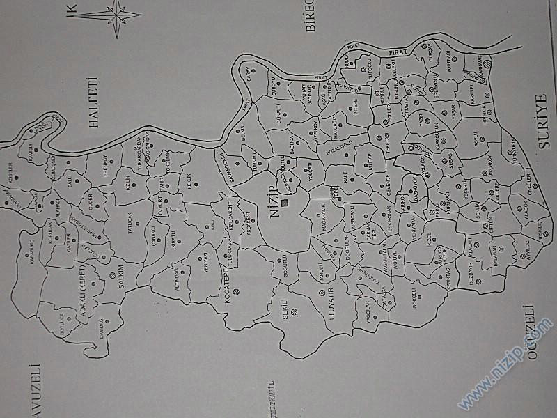 Nizip Harita map Ulaşım 