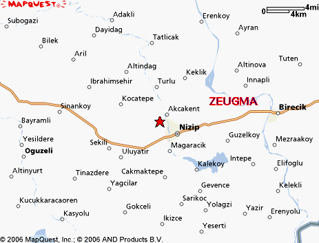 ZEUGMA NİZİP HARİTA 