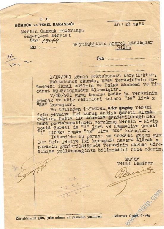 195 tarihli dilekçe 
