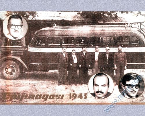Çayırağasının ilk otobüsü ve nizipli kurucuları 