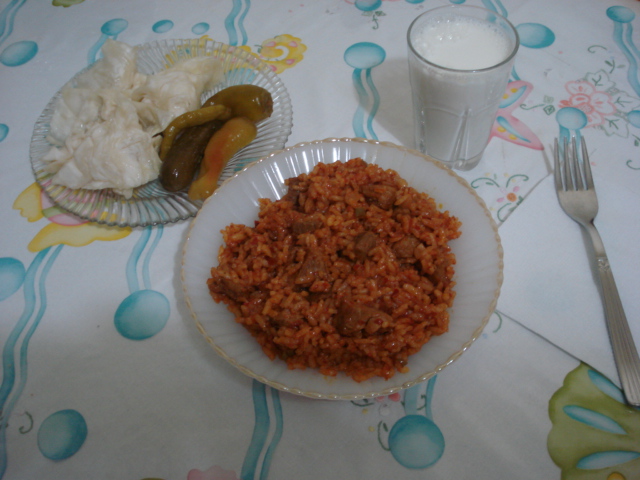 Meyhane pilavı 