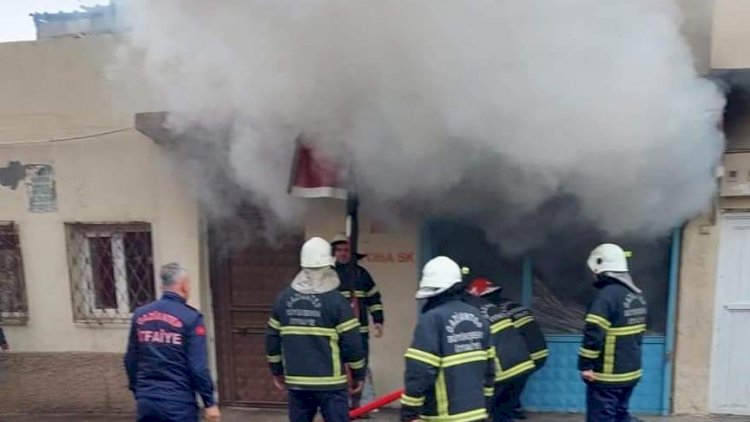 Nizip'te İş Yeri Yangını