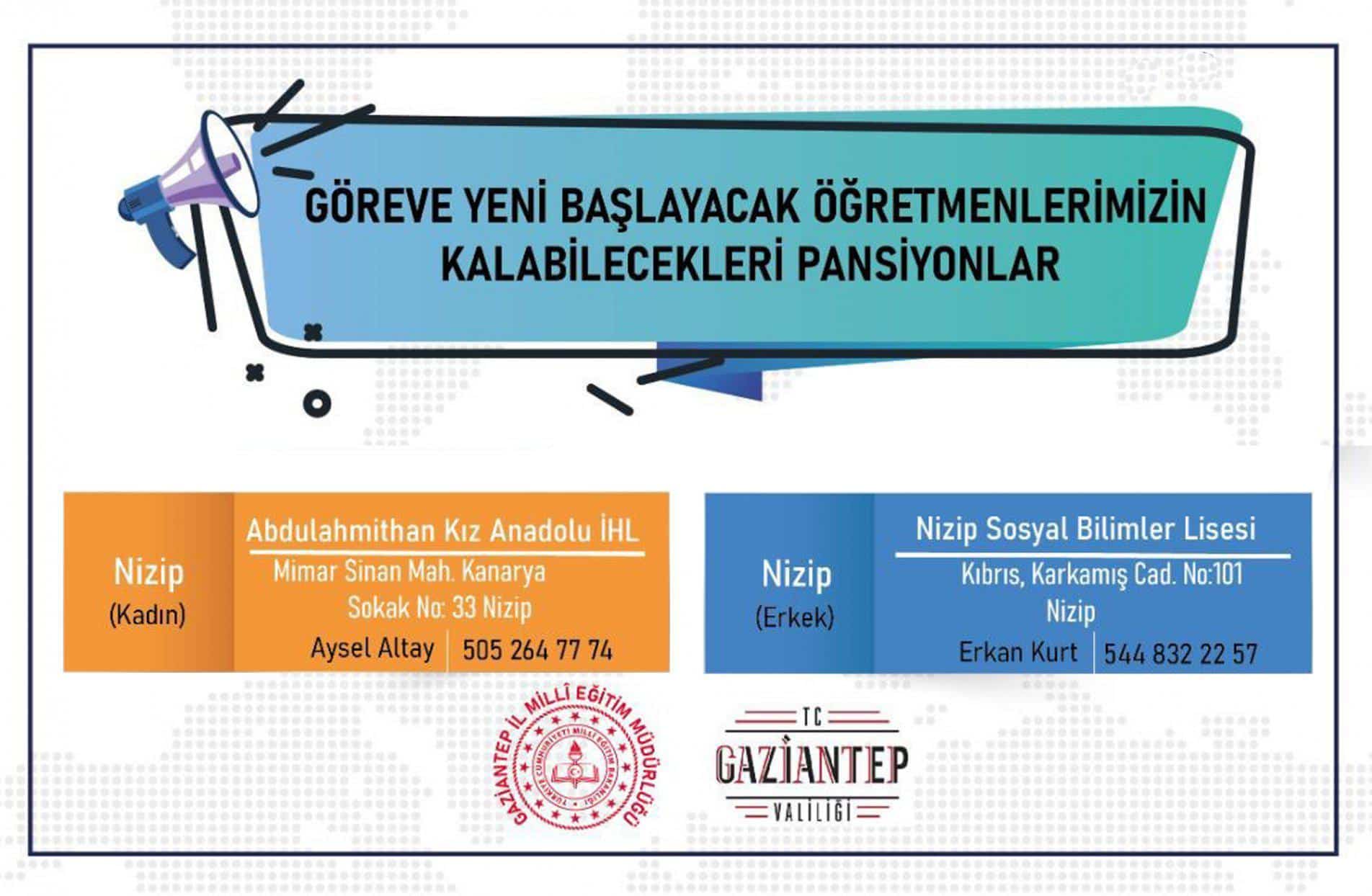 İlçemizde Göreve Başlayacak Öğretmenlerimizden İstenilen Belgeler ve Konaklama İmkanl