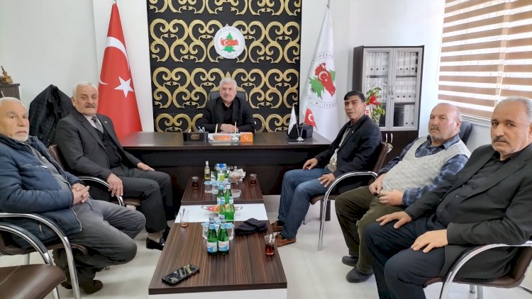 Emekliler derneğinden, başkan çalişkan'a ziyaret