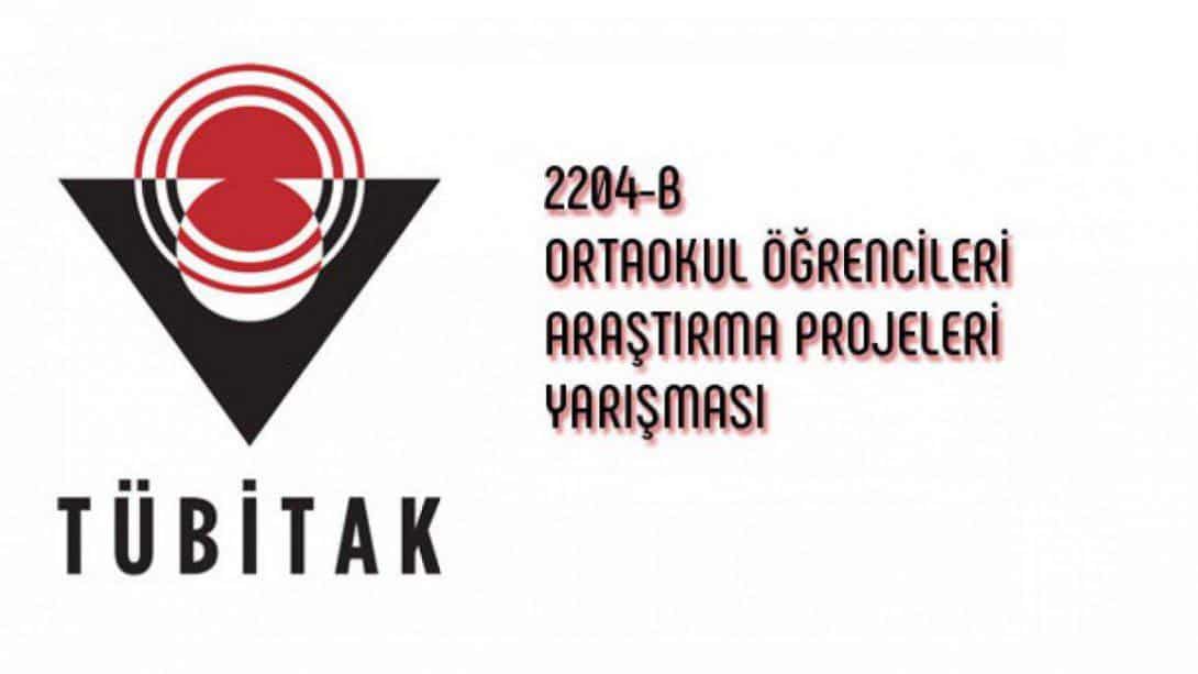 2204-b ortaokul öğrencileri araştirma projeleri yarişmasinda 5 projemiz bölge sergisi