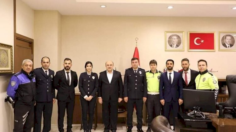 Emniyet Müdür V. Yücel'den Başkan Sarı'ya Ziyaret