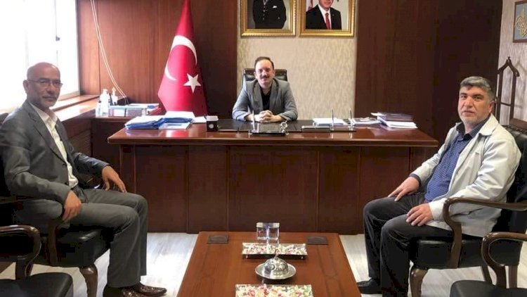 Nizip Bakkallar ve Sebzeciler Odası Başkanı Canpolat'tan Kaymakam Bayram'a ziyaret