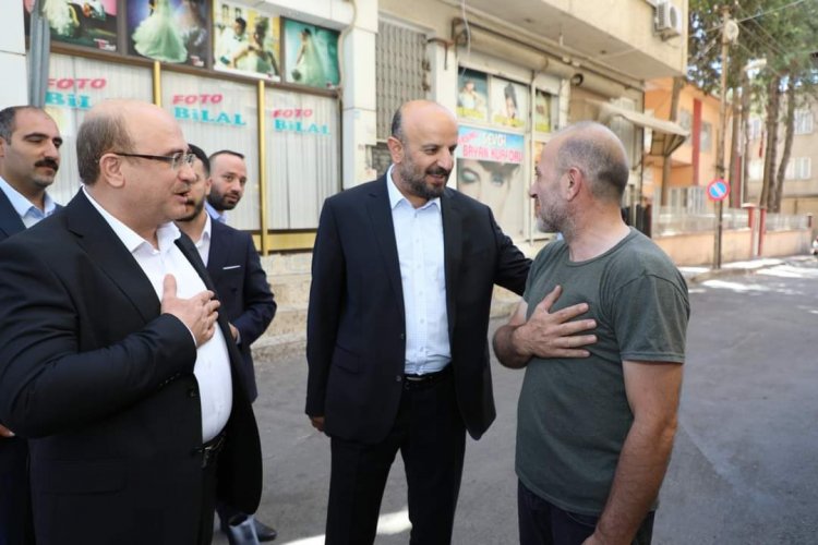 Kirazoğlu ve Sarı esnafları ziyaret etti Kirazoğlu ve Sarı esnafları ziyaret etti