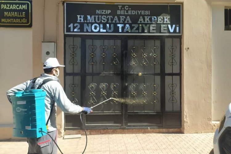 Taziye evleri sinek ve haşerelere karşı ilaçlanıyor Taziye evleri sinek ve haşerelere karşı ilaçlanıyor