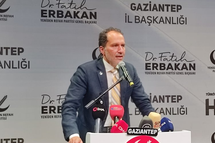 Gaziantep'te Erbakan iktidar ve muhalefeti eleştirdi 