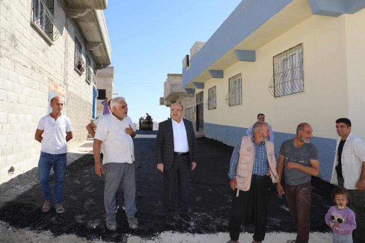 Başkan Sarı sahada incelemelerde bulundu Başkan Sarı sahada incelemelerde bulundu