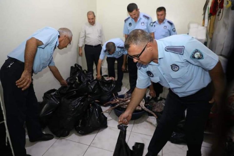 Nizip Belediyesi 1 ton kaçak eti imha etti Nizip Belediyesi 1 ton kaçak eti imha etti