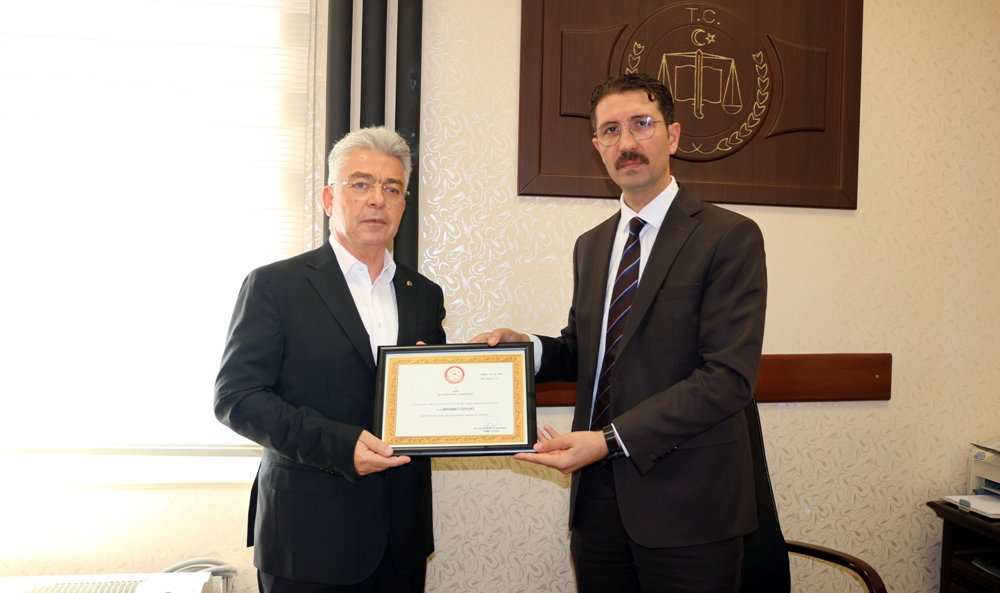NTO Başkanı Özyurt Mazbatasını Aldı