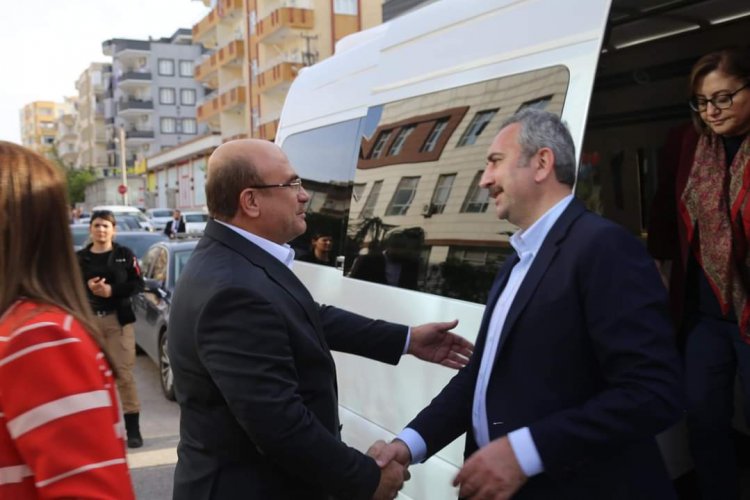 Milletvekili adaylarından Başkan Sarı'ya ziyaret Milletvekili adaylarından Başkan Sarı'ya ziyaret