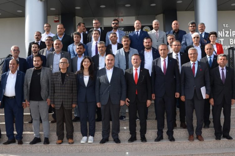 Millet ittifaki gaziantep milletvekili adaylari nizip ticaret borsasini ziyaret etti