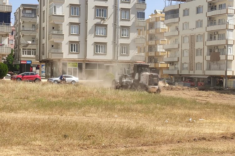 Nizip Belediyesi yabani ot temizliği başlattı*
