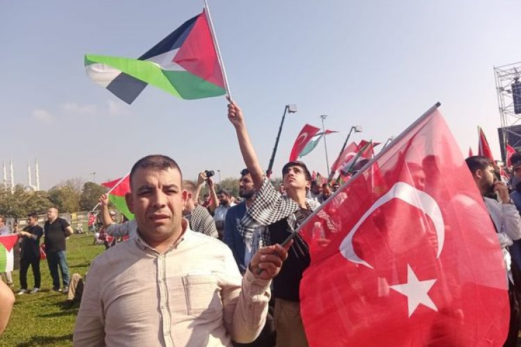 Saadet Partisi, Gelecek Partisi ve HÜDA PAR İstanbul’da “Özgür Filistin” mitingi düze