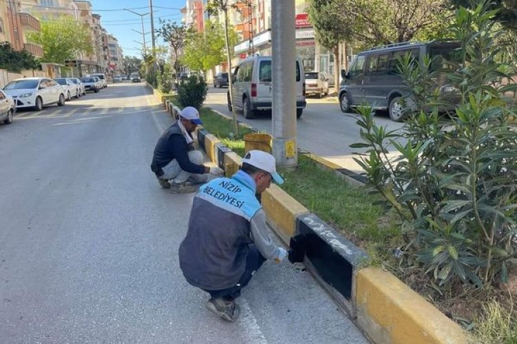 Nizip Belediyesi şehri güzelleştirmeye devam ediyor Nizip Belediyesi şehri güzelleştirmeye devam ediyor
