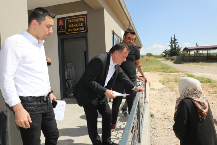 Belediye Başkanı Doğan, sahadaki çalışmaları inceledi Belediye Başkanı Doğan, sahadaki çalışmaları inceledi