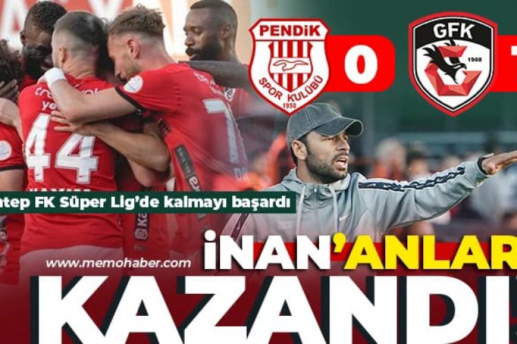 Gaziantep FK Süper Lig’de kalmayı başardı Gaziantep FK Süper Lig’de kalmayı başardı