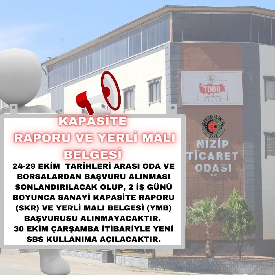 Tobb Sanayi Bilgi Sistemi Geçiş Çalışması Kapsamında Kapasite Raporu Ve Yerli Malı Be