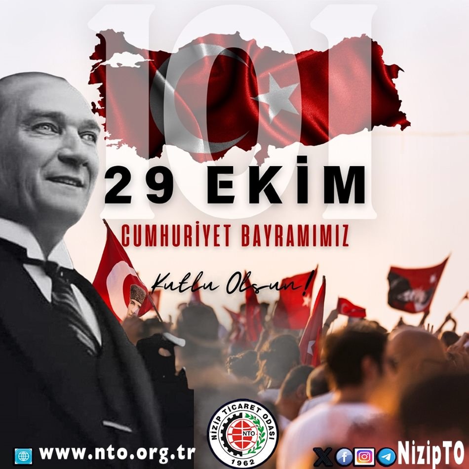 Cumhuriyetimizin 101. Yılını Gururla Kutluyoruz