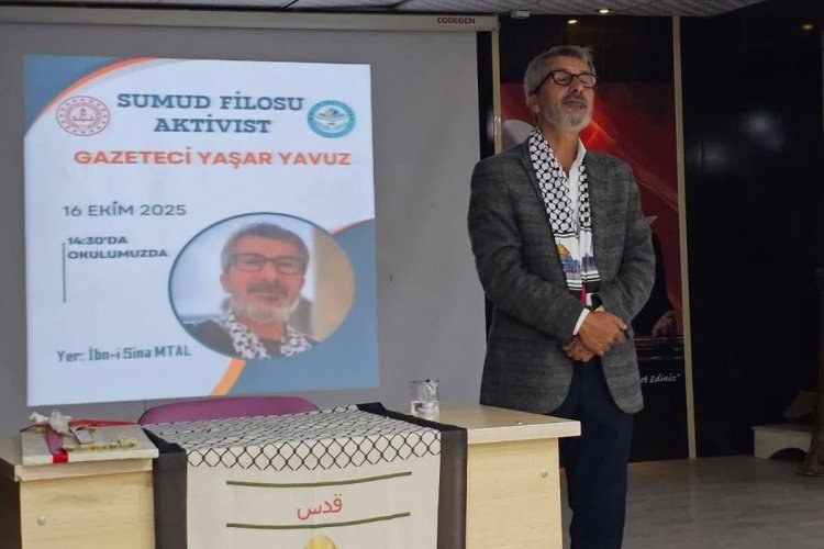 Gazeteci Yaşar Yavuz, Nizip’te “Küresel Sumud Filosu” Programında Konuştu  AK Parti N