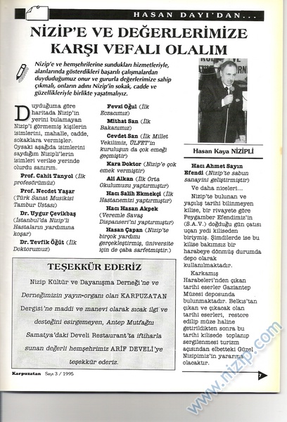 Karpuzatan Dergisi 1995