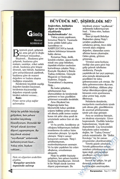 Karpuzatan Dergisi 1995