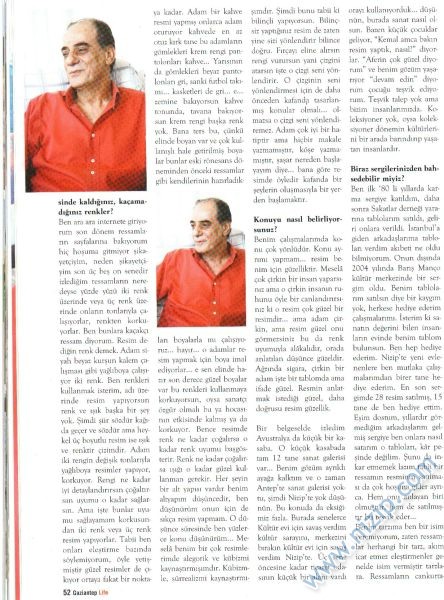 Kemal Cengizle Sanatsal bir söyleşi