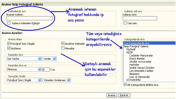 Siteye Fotoğraf eklemek için yapmaniz gerekenler