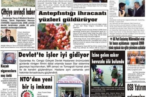 20 şubat 2008 yeşil nizip gazetesi