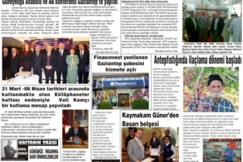 02 Nisan 2008 Yeşil Nizip Gazetesi